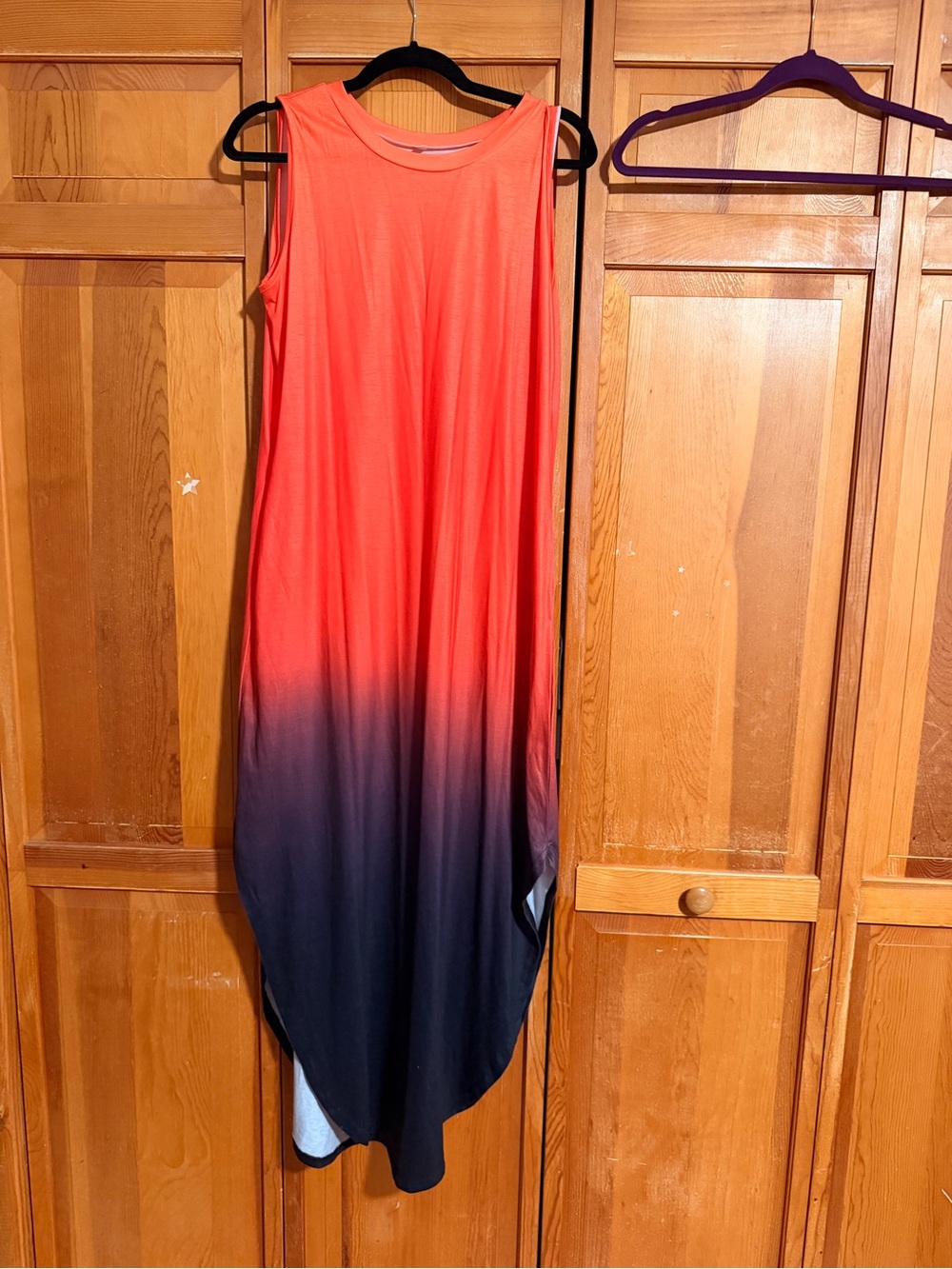Sleeveless Ombre Maxi Dress